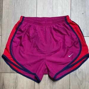 Nike Dri-Fit Women's Athletic Running Shorts in Fuchia, Navy and Red XS